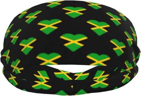Cute Flag Headbands for Men Women Sports Workout Sport Headband Breathable Sweatbands for Exercise Running Gym Supplies in Saudi Arabia