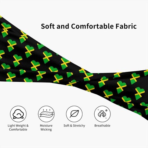 Cute Flag Headbands for Men Women Sports Workout Sport Headband Breathable Sweatbands for Exercise Running Gym Supplies in Saudi Arabia