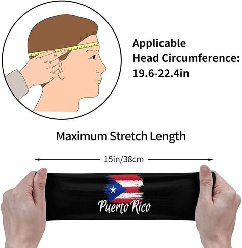 Cute Flag Headbands for Men Women Sports Workout Sport Headband Breathable Sweatbands for Exercise Running Gym Supplies in Saudi Arabia