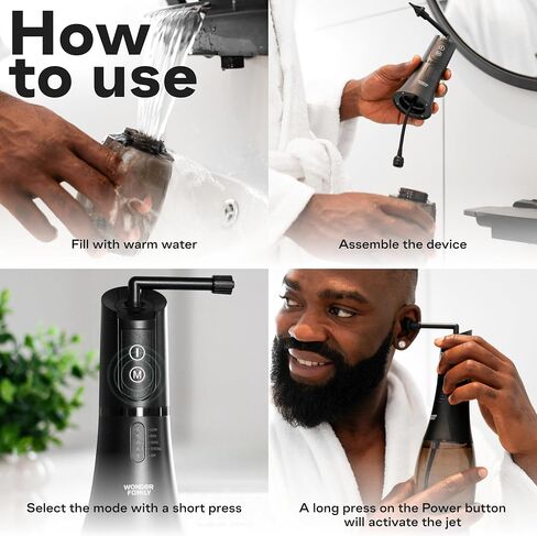 Electric Ear Wax Removal Tool Kit - 5 Modes Ear Cleaner for Safe & Effective Ear Wax Removal - Waterproof Ear Cleaning Kit with Timer, Basin & 4 Tips - Earwax Removal Device for Adults (Universal) in Saudi Arabia