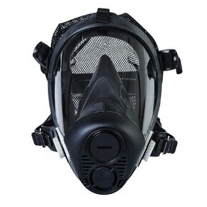Honeywell Home RU65002M Full Facepiece Respirator w/ 5-Point Head Strap, Medium, Black