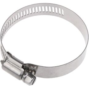 Stainless Steel Hose Clamps Adjustable 1/2"- 1-1/4" Worm Gear Hose Clamps 10 PCS Hose Clamp Stainless Steel Micro Size 12 SAE 12 Pipe Clamp for Automotive Mechanical Household and Plumbing Application