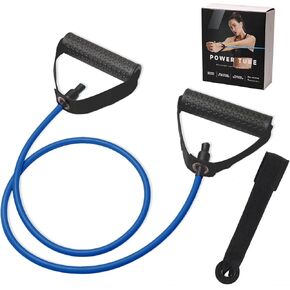 Resistance Bands with Handles, Single Resistance Tubes, Workout Bands with Handles, Durable Exercise Band for Stretching, Home Workouts, Physical Therapy, Fitness, Natural latex