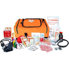 Ever Ready First Aid Fully Stocked First Responder Kit, Orange