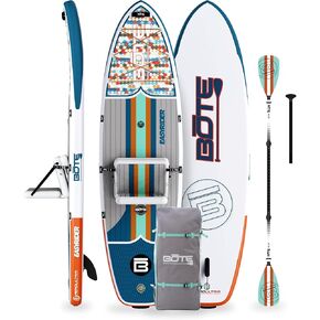 BOTE Easy Rider Aero Inflatable Stand Up Paddle Board MAGNEPod Blow Up Hybrid iSUP Convertible Seat Included Adults Kids Family Friendly Multiple Sizes