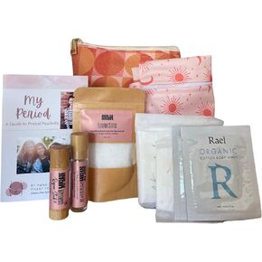 My First Period Kit by Skin to Skin | My First Period Kit for Girls | Period Kit for Girls 10-16 | Menstrual Starter Kit: Pads, Panty Liners, Cramp Relief, Period Educational Booklet in Saudi Arabia