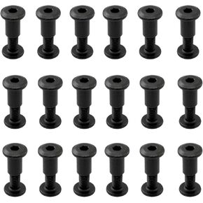 M6 ملزمة آخر المسمار DZS ELEC 30PCS M6 × 30 مم الأثاث مسامير برميل المكسرات عدة، الكربون الصلب مسامير مسامير المشاركات لأثاث أسرة الطفل، M6 مسامير غطاء الجوز in Kuwait