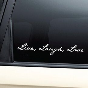 Live Laugh Love Vinyl Decal Laptop Car Truck Bumper Window Sticker