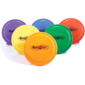 9" Plastic Flying Discs (Set of 6), Multi