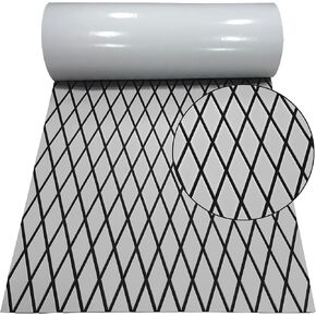 Boat Flooring EVA Foam Boat Decking Self-Adhesive Faux Teak Marine Flooring Non-Slip Mat for Boat Deck Yacht Motorboat，102.4"/94.5"/86.6"/x 37.4"