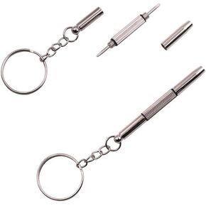 Silver Replacement Screws Sunglass Repair Kit for RB2140 / RB4340 Optical Supply Eyeglass Hinge with 3 in 1 Screwdriver Eyeglass Repair Kits