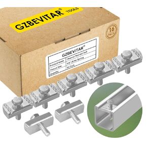 Strut Channel Nut and Bolt - 1/4" x 15/16" for 1-5/8" Strut Channel. Strut Nut 1/4"-20 with Thickened Galvanized Plating (16 Pack)