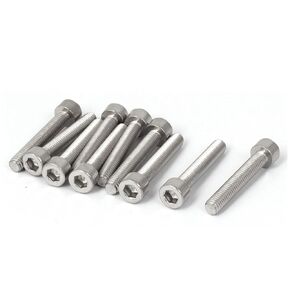 uxcell® M5x30mm 316 Stainless Steel Metric Hex Socket Head Cap Bolts Fasteners 10 Pcs