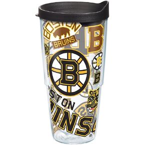 كوب Tervis مصنوع في الولايات المتحدة الأمريكية بجدار مزدوج NHL Boston Bruins المعزول يحافظ على المشروبات باردة وساخنة، 24oz، في كل مكان