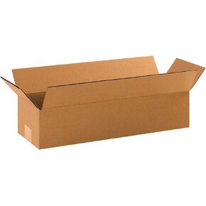 PARTNERS BRAND 19 x 6 x 4 Corrugated Cardboard Boxes, Long 19"L x 6"W x 4"H, Pack of 25 | Shipping, Packaging, Moving, Storage Box for Home or Business, Strong Wholesale Bulk Boxes