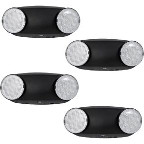 Emergency Lights with Battery Backup,Commercial Emergency Light,Two Adjustable LED Light Head Emergency Lighting Fixtures,120-277V AC, UL Certified (1PCS)