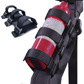 moveland Roll Bar Fire Extinguisher Holder for 2.5-3 LB Fire Extinguisher, Compatible with Wrangler TJ YJ JK, Adjustable Fire Extinguisher Mount Strap