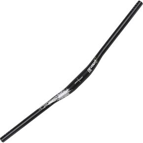 Satori DEVIANT Flat Riser Handlebar for MTB Mountain Bike Downhill & Enduro Bicycle AL7050 Aluminum Alloy 7 Degree Sweep 31.8mm Clamp - Rise 10mm - Width 720mm