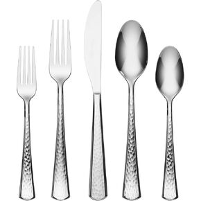 Oneida Etta Piece Everyday Flatware Set, 20 Count, Metallic