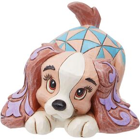 Enesco Disney Traditions by Jim Shore Lady and The Tramp Miniature Figurine, 2.5 Inch, Multicolor