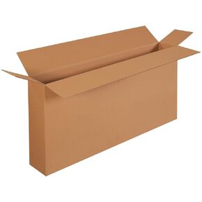 48' x 8' x 24' Corrugated Cardboard Side Loading Boxes, Kraft, Pack of 10, for Shipping, Packing and Moving, by Choice Shipping Supplies