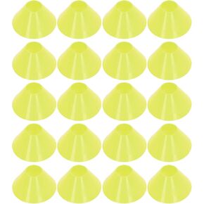 20PCS Soccer Mini Disc Cones Set, Football Training Markers PE Sports Training Disc Cone Set for Sports Training, Football, Basketball, Skating, Outdoor Games