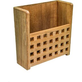Whitecap 62502 Teak Grate-Front Magazine Rack