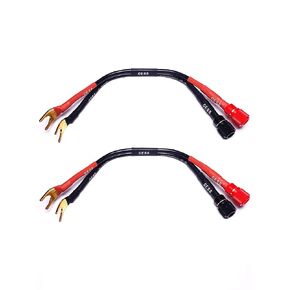 CESS-031S قابس شوكة بأسمائها الحقيقية إلى مقبس أنثى الموز - عبوتان (مجرفة صغيرة)