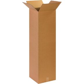PARTNERS BRAND 14 x 14 x 48 Corrugated Cardboard Boxes, Tall 14"L x 14"W x 48"H, Pack of 10 | Shipping, Packaging, Moving, Storage Box for Home or Business, Strong Wholesale Bulk Boxes