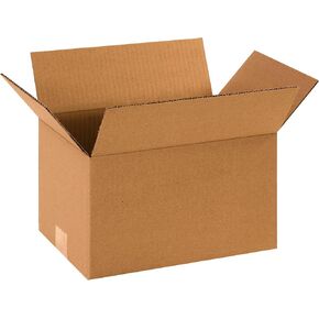 PARTNERS BRAND 12 x 8 x 7 Corrugated Cardboard Boxes, Small 12"L x 8"W x 7"H, Pack of 25 | Shipping, Packaging, Moving, Storage Box for Home or Business, Strong Wholesale Bulk Boxes