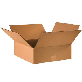BOX USA 16 x 16 x 5 Corrugated Cardboard Boxes, Flat 16"L x 16"W x 5"H, Pack of 25 | Shipping, Packaging, Moving, Storage Box for Home or Business, Strong Wholesale Bulk Boxes