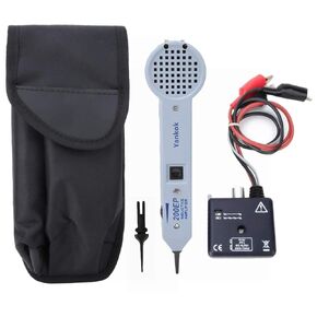 [200EP Tone Probe w/ 77HP Generator Kit] Inductive Amplifier Wire Cable Tracer to Locate Single Conductors and Cables Integrated LED Flashlight (includes Headset Jack and User Manual)