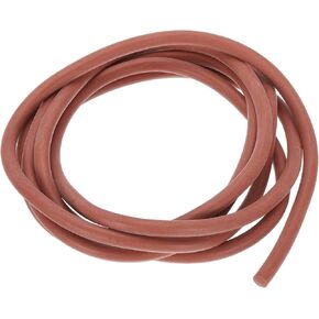 PATIKIL Silicone Foam Seal Strip, 3Meters(9.84Ft) 9mm(0.35") Dia Round High Density Solid Sponge Rubber Weather Stripping Cord for Sealing Gap Blocker Insulation, Red