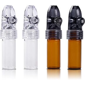 AKIRAMERUNA- 4 Pack Leak-Proof Bottle Portable Pepper Shaker Waterproof Aluminum Container for Outdoor Camping Trips Travel