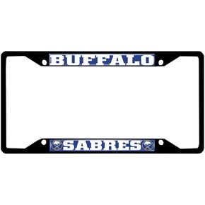 FANMATS 31379 Buffalo Sabres Metal License Plate Frame Black Finish