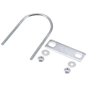U Bolts (M6x80x120mm), Round U Bolt Steel with Accessories - for Construction, Pipe