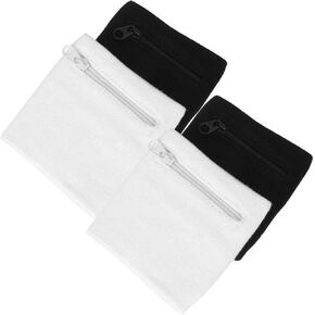 4pcs Wristband Zipper Womens Wallets Ladies Wallet Woman Wallet Sports Wrist Wallet Key Wristlet for