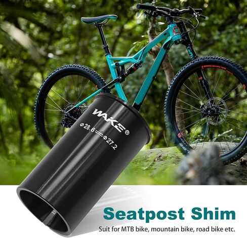 Bike SeatPost Adapter Shim, 25.4/27.2/28.6/30.4/30.8/31.6/33.9/34.9mm, 60mm Length Bicycle Seat Post Tube Adapter, Seatpost Reducing Sleeve Shim for Mountain Bike,Road Bike,MTB,BMX in Saudi Arabia