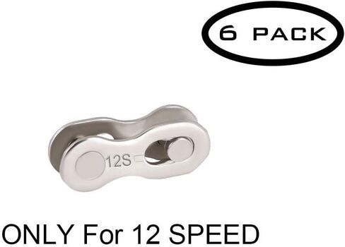 JFOYH 6 Pairs Bike Quick Link Bicycle Missing Link for KMC and other 11 Speed chain, Silver in Kuwait