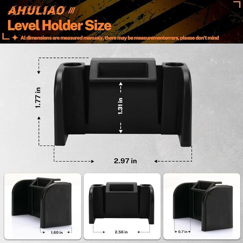 حامل مستوى عالمي، حامل مستوى قفل يناسب ميلووكي، ومستوى ديوالت وجميع العلامات التجارية للمستوى - 6 عبوات in Kuwait