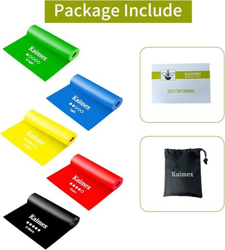 عصابات المقاومة ممارسة العصابات تجريب العصابات المرنة العصابات تمتد العصابات العلاج الطبيعي التوتر العصابات اللياقة البدنية للنساء العمل خارج اليوغا 5 حزمة in Kuwait