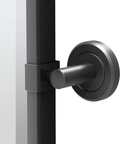 Gatco 4249XFSM Latitude II Small Framed Rectangle Pivot Mirror, 25 Inch, Matte Black in Saudi Arabia