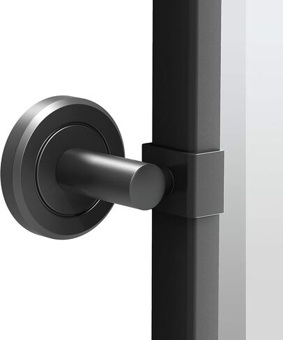 Gatco 4249XFSM Latitude II Small Framed Rectangle Pivot Mirror, 25 Inch, Matte Black in Saudi Arabia