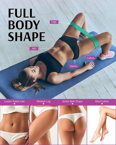SOZZY Resistance Bands for Working Out, Fabric Booty Bands Non-Slip, Durable and Comfortable, Upgraded 2.0 for All Training Purposes, Full Body Shape for Women Men in Saudi Arabia