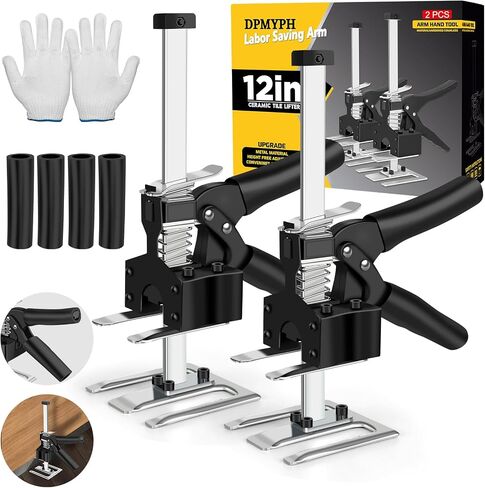 Labor Saving Arm Jack 2 Packs, 12-inch Tool Lift, Drywall Hand Lift for Wall Tile and Positioning Aid, Multi-Function Cabinet Board Lifter, Men's Labor-Saving in Saudi Arabia