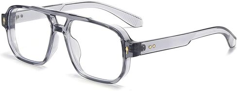 PORADAY Blue Light Blocking Glasses for Women Men 70s Retro Square Aviator Eyeglasses Rectangle Computer Eyewear in Saudi Arabia