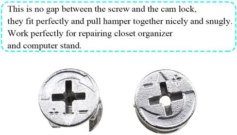 موصل الأثاث كام قفل التجهيزات وتد قفل الظهر المسطح مع إدراجها مسبقا الترباس الجوز الجدول الجانب هدم ثقب الصلبة بشكل صحيح المسمار انتزاع دافئ لخزانة درج خزانة 10PCS 15x12mm in Kuwait