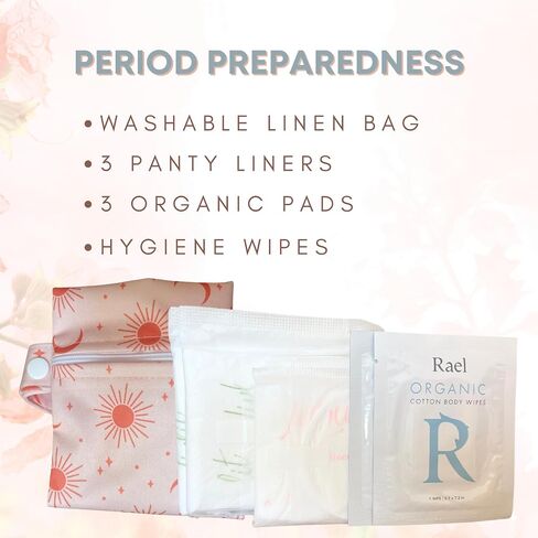My First Period Kit by Skin to Skin | My First Period Kit for Girls | Period Kit for Girls 10-16 | Menstrual Starter Kit: Pads, Panty Liners, Cramp Relief, Period Educational Booklet in Saudi Arabia