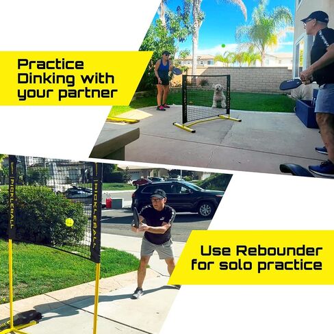 Mini Pickleball Net 4 ft. Pickleball Dink Training Rebounder Net, Fully Adjustable and Regulation Height, Quick Set Up Design, Lightweight and Durable, Weatherproof in Saudi Arabia