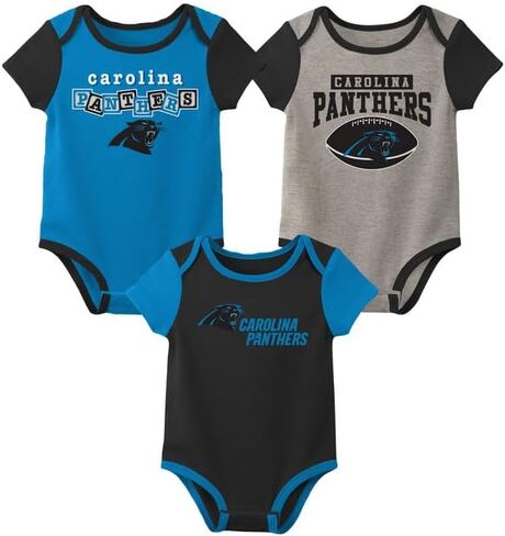 Outerstuff NFL Newborn Infants Building Block Fan 3 Piece Onesie Creeper Bodysuit Romper Set in Saudi Arabia
